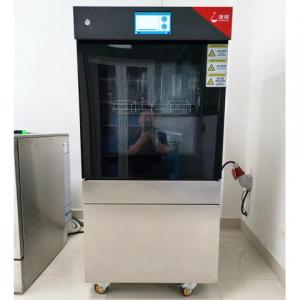 Why do laboratories use automatic bottle washing machines