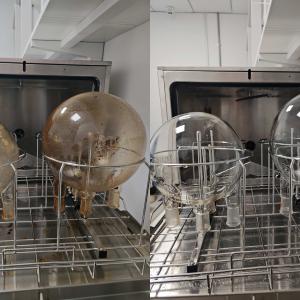 EURPING Laboratory glassware washer Customer on-site cleaning case EURPING Laboratory glassware washer Customer on-site cleaning case